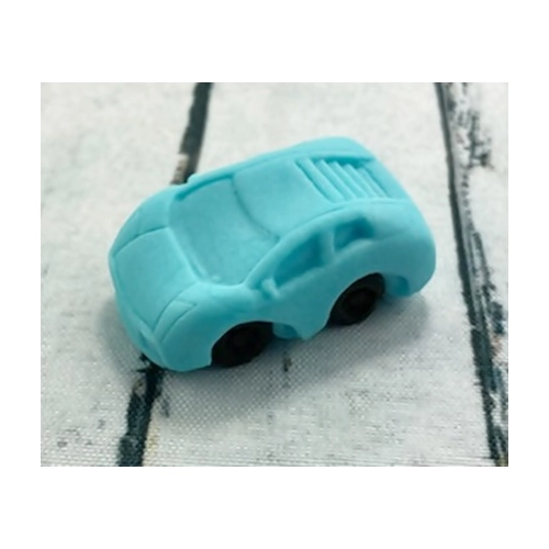 Figurka cukrowa autko niebieskie do dekoracji tortu ozdoby na tort samochód auto